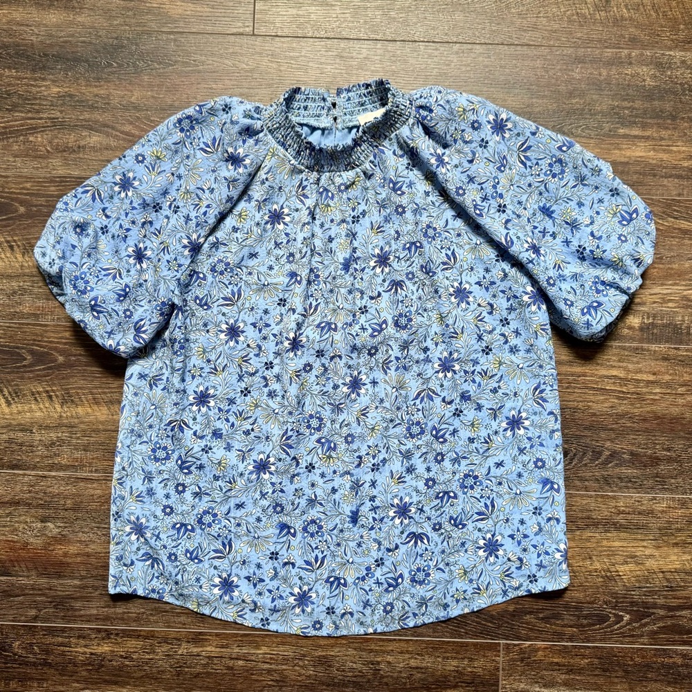 LOFT Floral Dress Shirt Top Small - Picture 2 of 7